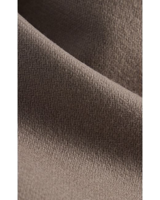 AYA MUSE Brown Tuli Wool-Blend Scarf Jacket