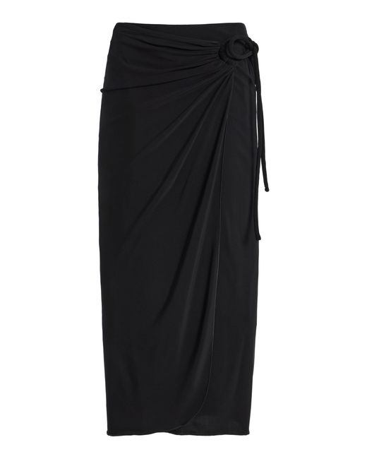 Max Mara Black Crepe-Jersey Skirt