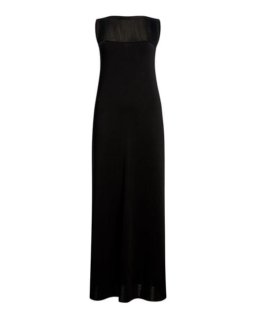 Khaite Black Ruslan Knit Maxi Dress