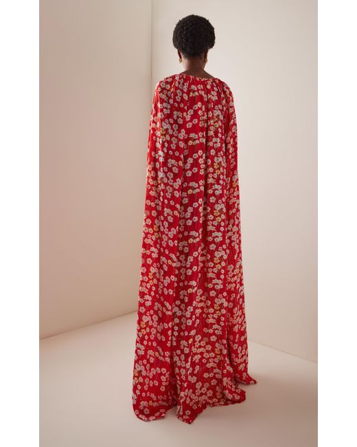 green emerald velvet dress Buttercup Maxi Dress In Red