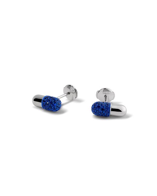 Elior Blue Pill 18K Sapphire Earrings
