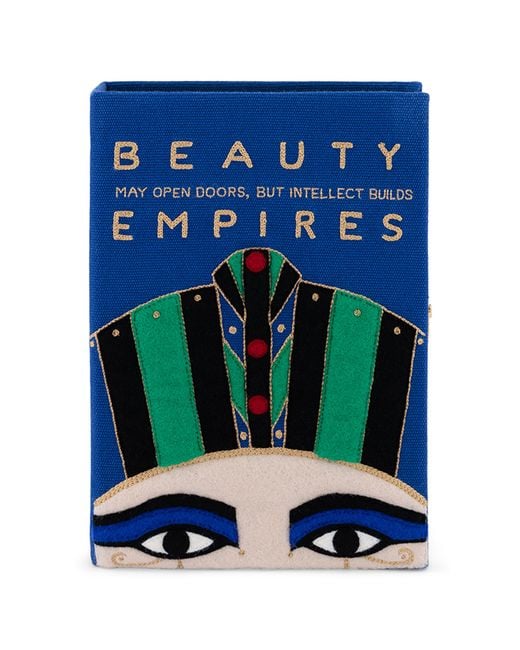 Olympia Le-Tan Blue The Eye Of Wisdom Clutch
