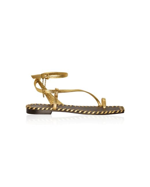 Johanna Ortiz Metallic The Hidden Sanctuary Sandal
