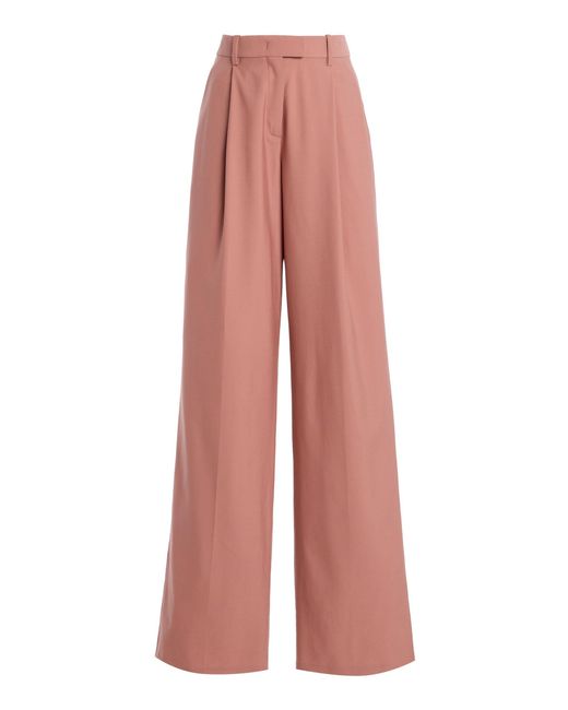 Another Tomorrow Green Exclusive Stretch-Wool Pants