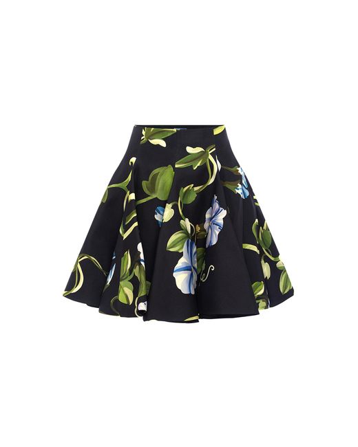 LEO LIN Black Kaity Printed Mini Skirt