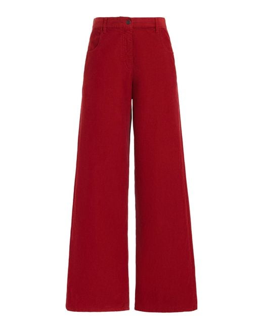 The Row Red Chan High-rise Wide-leg Jeans