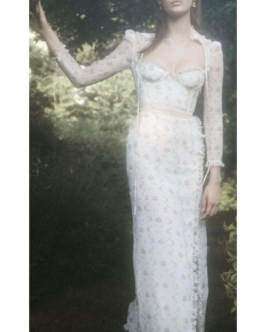 brock collection olivia floral silk dress