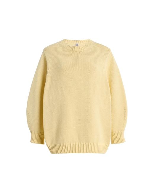 Totême Natural Oversized Cotton Sweater