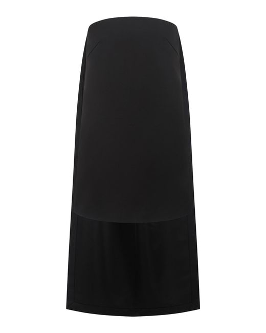 Harris Tapper Black Coppola Satin Faille Mini Dress