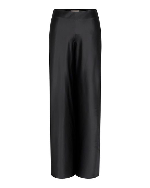 Heirlome Black Max Silk Wide-Leg Pants