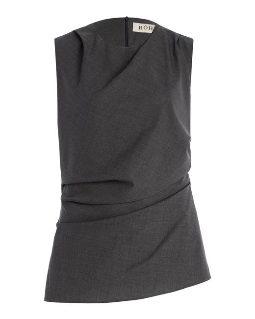 Rohe Black Twisted Wool Top