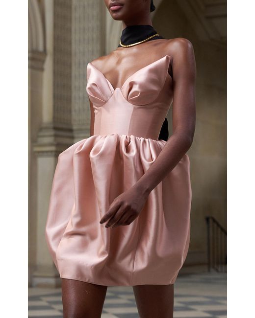 Zimmermann Pink Matchmaker Bustier Wool-silk Mini Dress for men