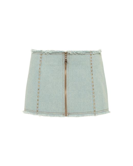 Siedres Green Loran Crystal-embellished Mini Skirt