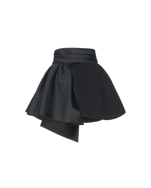 Dice Kayek Asymmetrical Black Bow Skirt | Lyst Canada