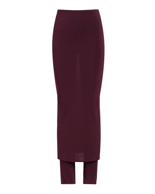 Alaïa Purple Stretch Skirt-pants