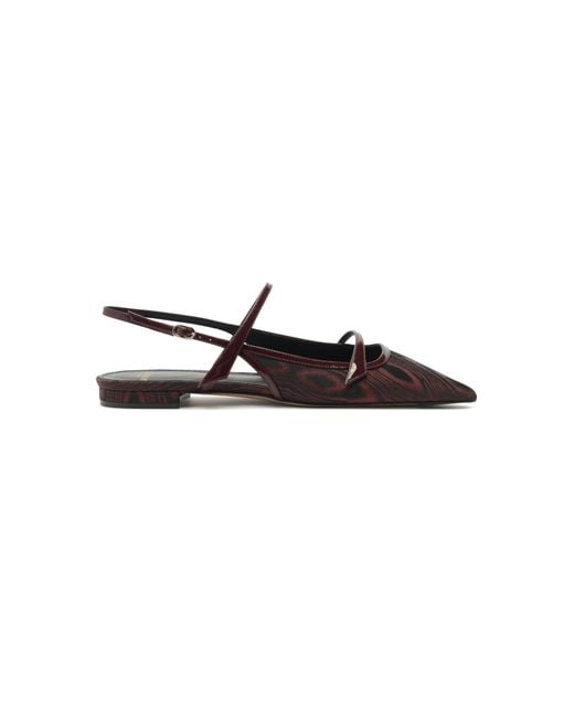 Alexandre Birman Black Tita Moire Flats