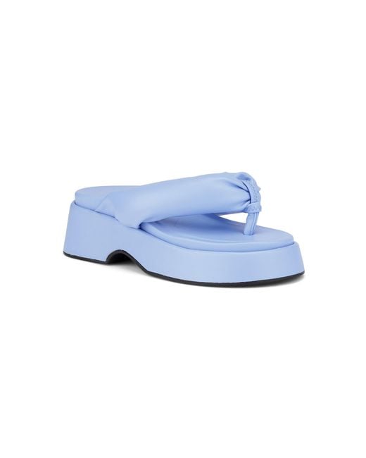 Ganni Retro Thong Sandals in Blue | Lyst Australia
