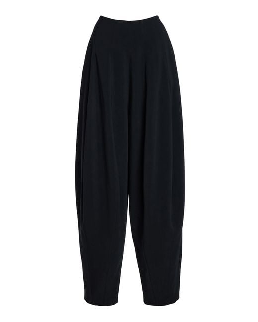 Ashlyn Black Blaine Wide-Leg Cady Pants