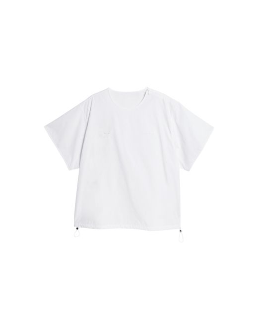 Adidas White Cotton-poplin T-shirt
