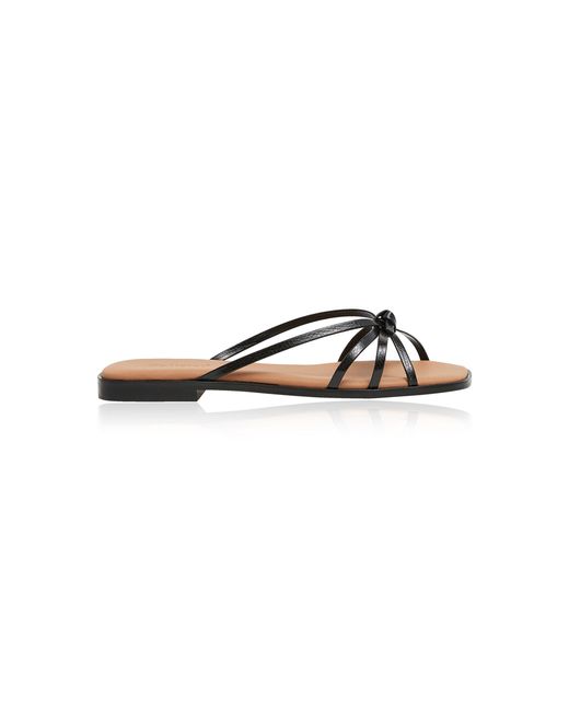 Flattered Black Mimosa Suede Sandals