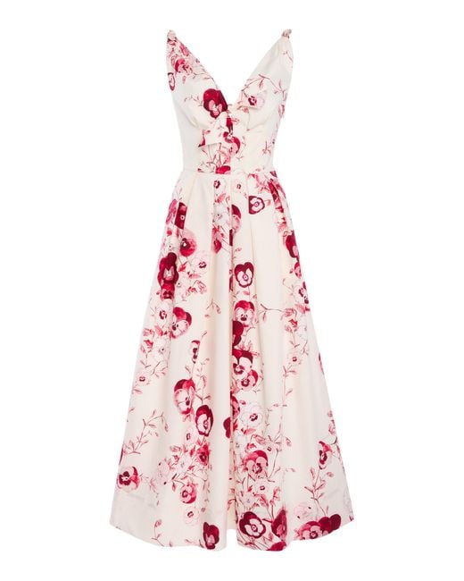 Giambattista Valli Pink Floral Poplin Dress