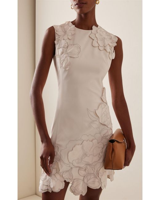 leo lin chloe dress Chloe satin mini dress - baby pink