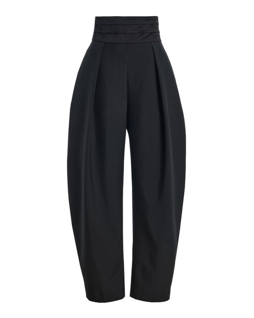Rohe Blue Puck Wool-blend Barrel-leg Pants