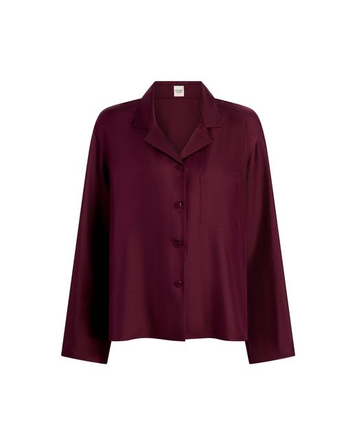 Aflalo Purple Lyra Silk Shirt