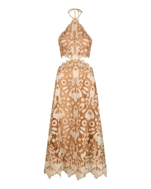 Johanna Ortiz Natural Morning Groove Maxi Dress