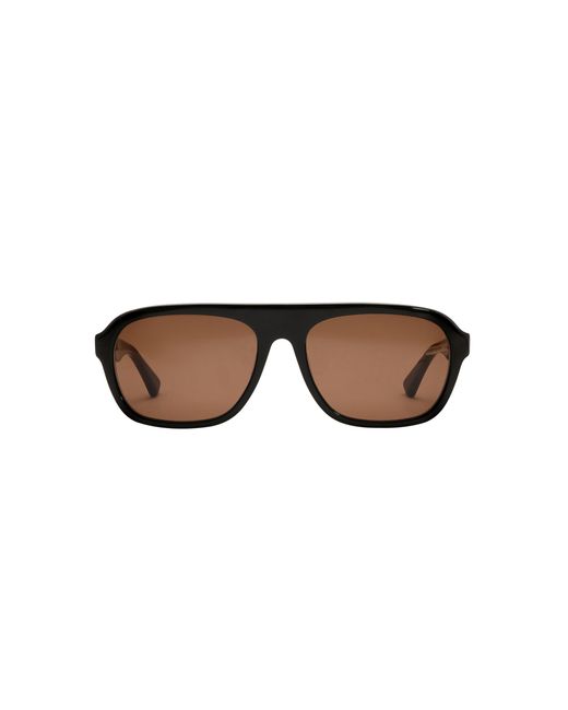 Heaven Mayhem Black Vesper Aviator-Frame Acetate Sunglasses