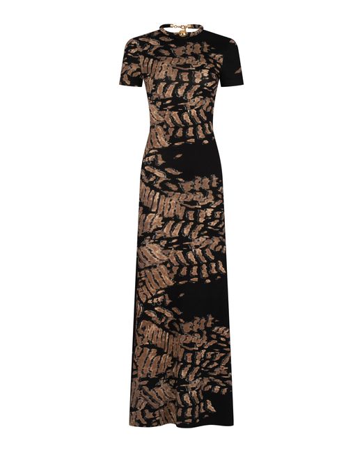 Silvia Tcherassi Black Yara Stonewashed Knit Maxi Dress