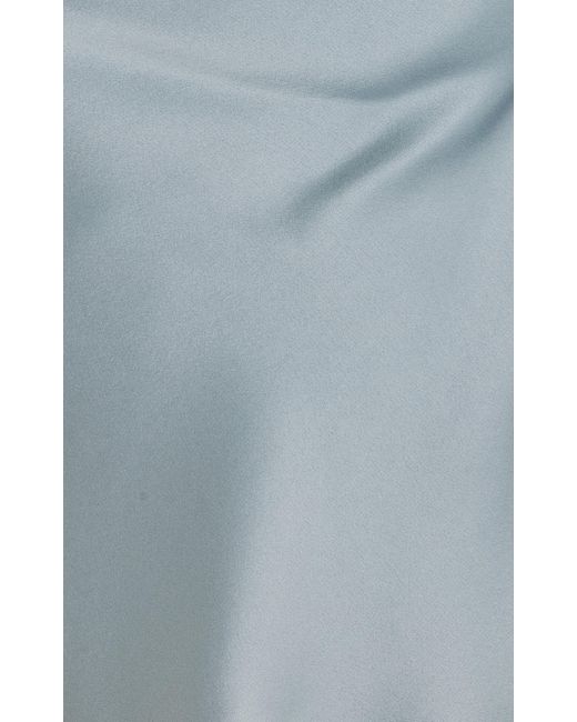 LAPOINTE Blue Satin Camisole Top