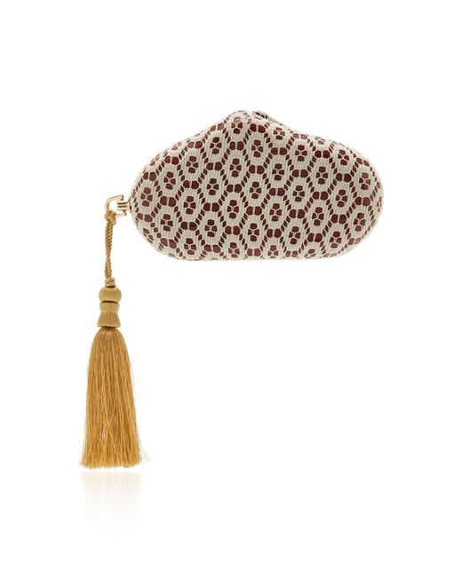 Marlies Grace White Exclusive La Isla Marlies Crocheted Clutch