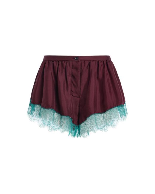 Franchise Red Lisette Silk Shorts