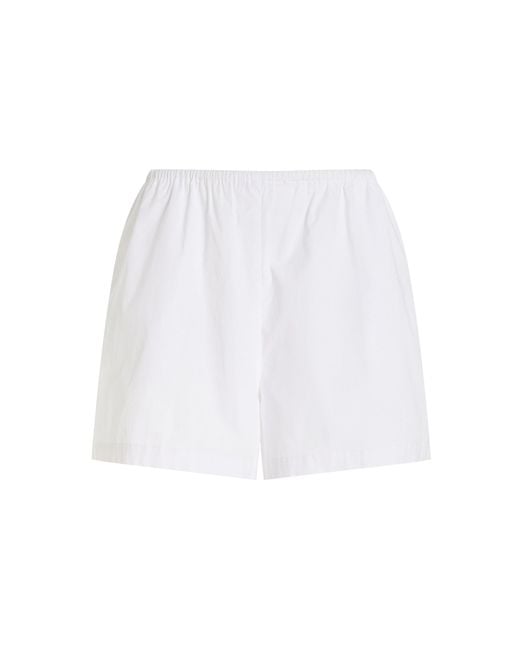 Solid & Striped White X Sofia Richie Grainge Exclusive The Loretto Cotton Shorts