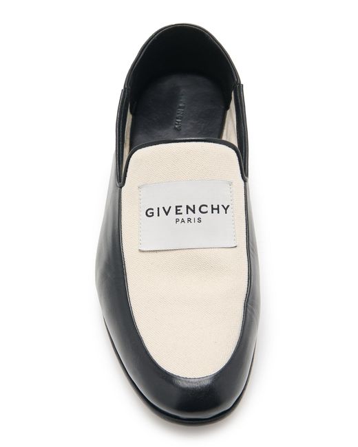 Givenchy Black Collapsable Canvas Loafers