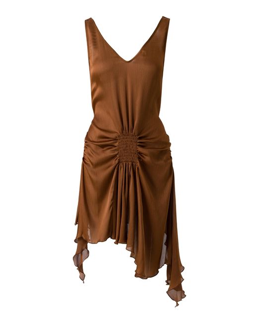 siedrs clemens ruched satin mini dress Siedres Clemens Ruched Satin Mini Dress in Green