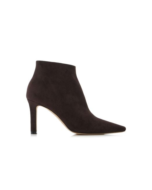 The Row Black Carla Suede Boots