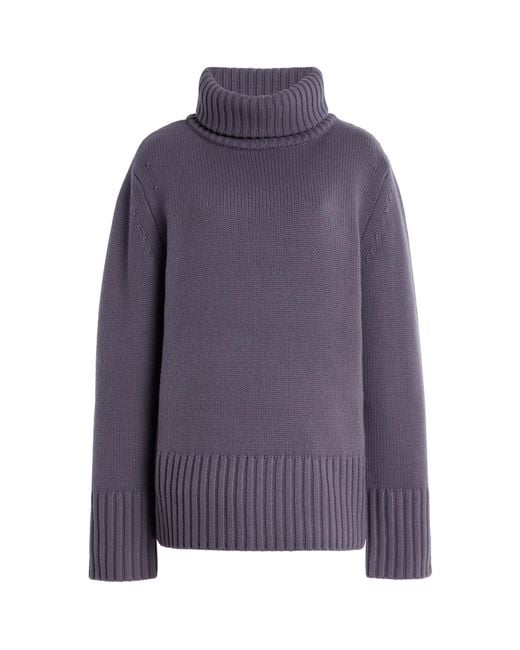 Michael Kors Purple Oversized Cashmere Sweater