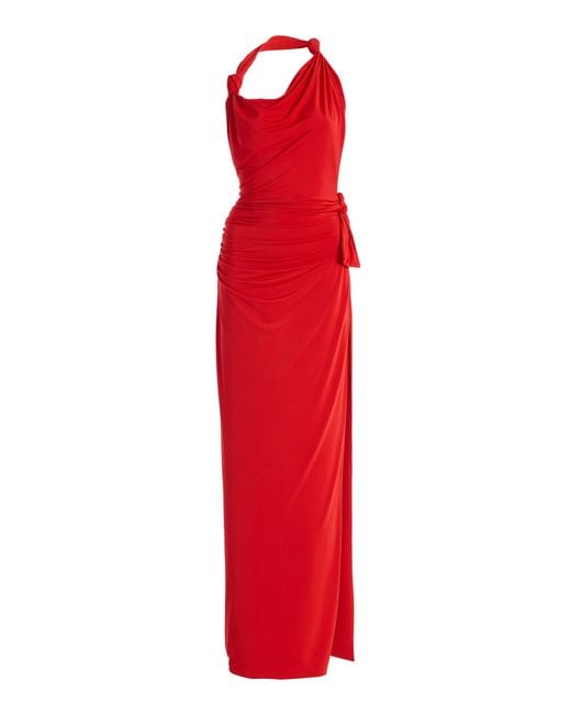 ILA THE BRAND Red Exclusive Harper Jersey Maxi Dress