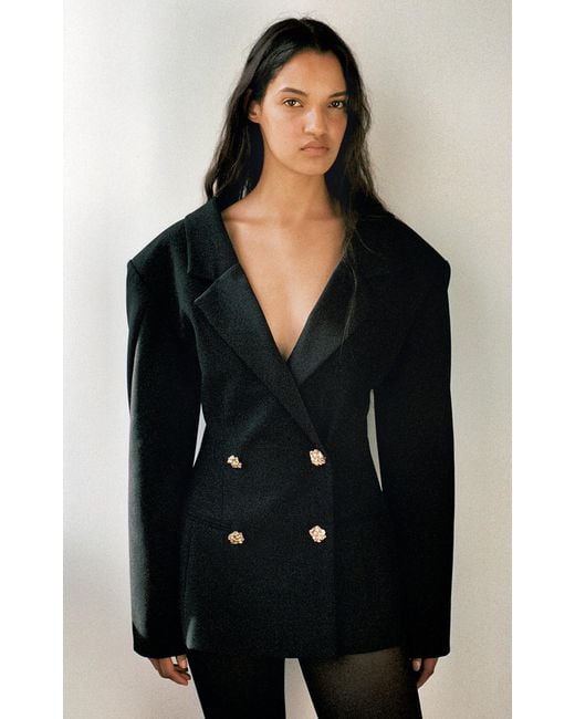 Aje. Black Rosalia Blazer