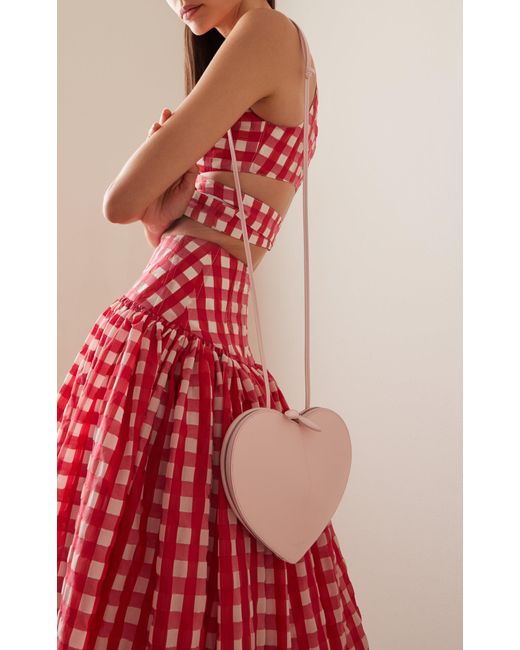Alaïa Pink Le Coeur Leather Shoulder Bag