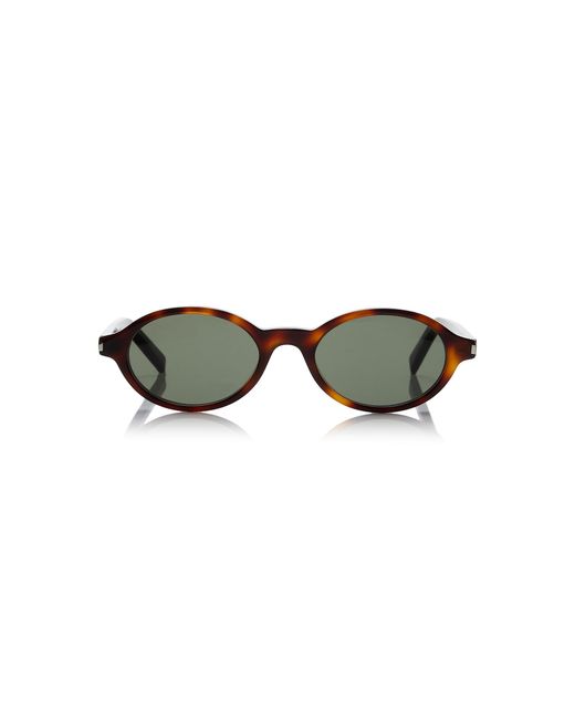 Saint Laurent Green Jeanne Round-frame Acetate Sunglasses
