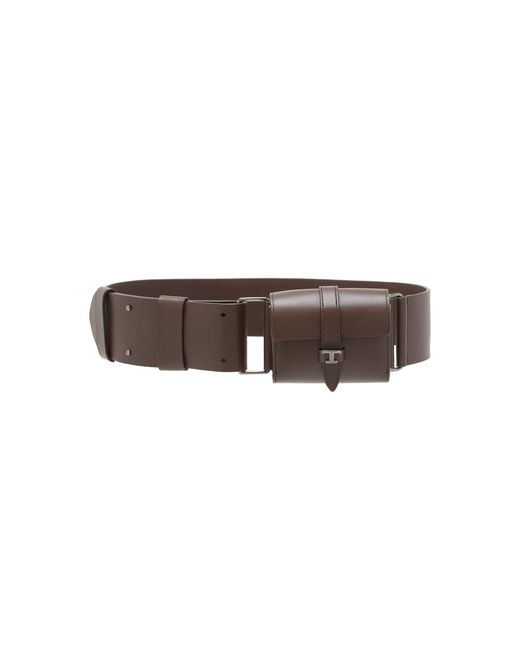 Tod's Brown T Leather Belt Bag