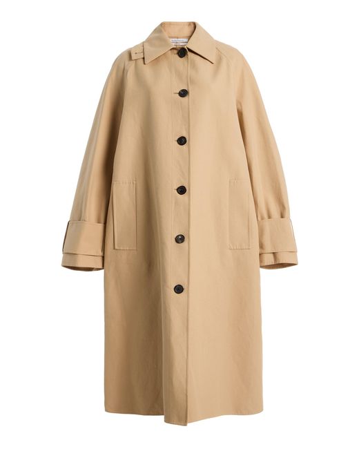 Another Tomorrow Natural Double Faced Cotton Coat