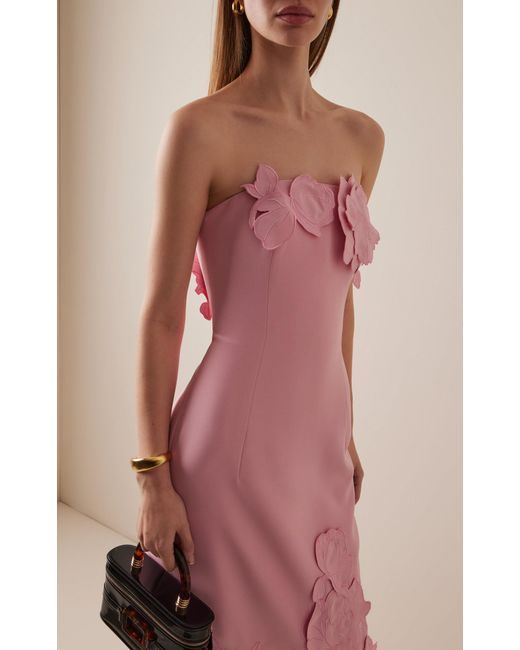 chinese dress ladies Leo Lin Rayna Appliqué Floral Bustier Maxi Dress main image 1