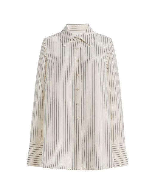 Co. White Silk Shirt