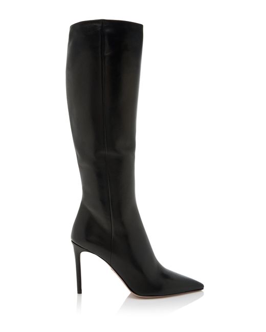 Prada Black 95Mm Knee-High Nappa Leather Boots