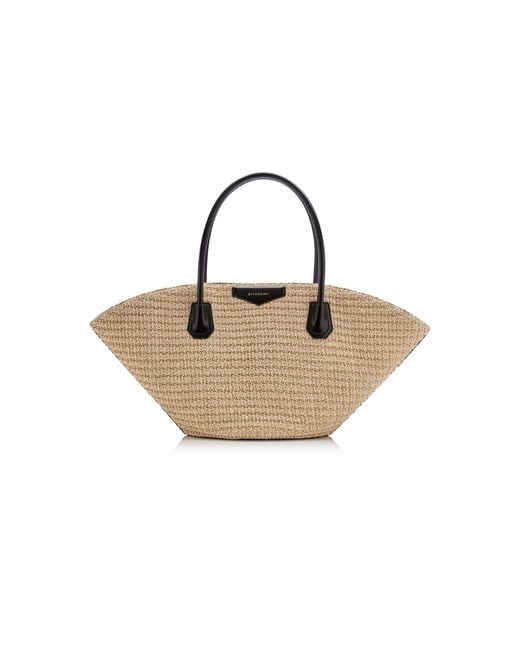 Givenchy Natural Antigona Small Raffia Sunset Bag
