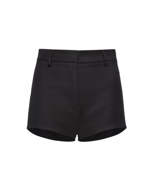 Magda Butrym Black Wool Mini Shorts